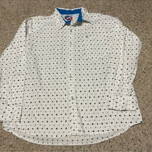 Men's White Polka Dot Shirt